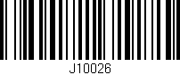 Código de barras (EAN, GTIN, SKU, ISBN): 'J10026'