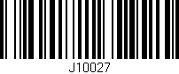 Código de barras (EAN, GTIN, SKU, ISBN): 'J10027'