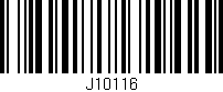 Código de barras (EAN, GTIN, SKU, ISBN): 'J10116'
