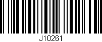 Código de barras (EAN, GTIN, SKU, ISBN): 'J10261'