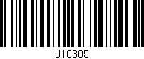Código de barras (EAN, GTIN, SKU, ISBN): 'J10305'