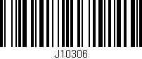 Código de barras (EAN, GTIN, SKU, ISBN): 'J10306'