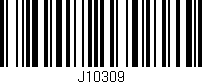 Código de barras (EAN, GTIN, SKU, ISBN): 'J10309'