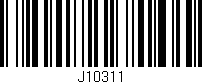 Código de barras (EAN, GTIN, SKU, ISBN): 'J10311'