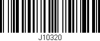 Código de barras (EAN, GTIN, SKU, ISBN): 'J10320'
