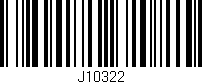 Código de barras (EAN, GTIN, SKU, ISBN): 'J10322'