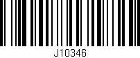 Código de barras (EAN, GTIN, SKU, ISBN): 'J10346'