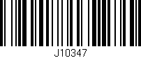 Código de barras (EAN, GTIN, SKU, ISBN): 'J10347'