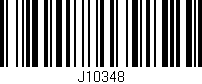 Código de barras (EAN, GTIN, SKU, ISBN): 'J10348'