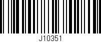 Código de barras (EAN, GTIN, SKU, ISBN): 'J10351'