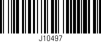 Código de barras (EAN, GTIN, SKU, ISBN): 'J10497'