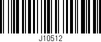 Código de barras (EAN, GTIN, SKU, ISBN): 'J10512'