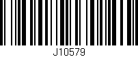 Código de barras (EAN, GTIN, SKU, ISBN): 'J10579'