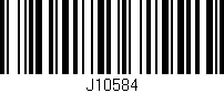 Código de barras (EAN, GTIN, SKU, ISBN): 'J10584'