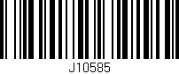 Código de barras (EAN, GTIN, SKU, ISBN): 'J10585'