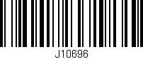 Código de barras (EAN, GTIN, SKU, ISBN): 'J10696'