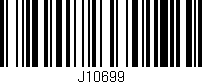 Código de barras (EAN, GTIN, SKU, ISBN): 'J10699'