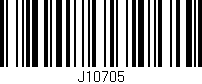 Código de barras (EAN, GTIN, SKU, ISBN): 'J10705'