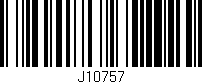 Código de barras (EAN, GTIN, SKU, ISBN): 'J10757'
