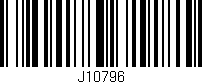 Código de barras (EAN, GTIN, SKU, ISBN): 'J10796'