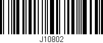 Código de barras (EAN, GTIN, SKU, ISBN): 'J10802'