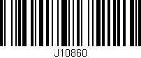 Código de barras (EAN, GTIN, SKU, ISBN): 'J10860'