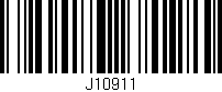 Código de barras (EAN, GTIN, SKU, ISBN): 'J10911'