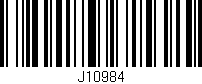 Código de barras (EAN, GTIN, SKU, ISBN): 'J10984'