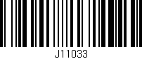 Código de barras (EAN, GTIN, SKU, ISBN): 'J11033'