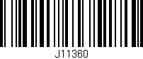 Código de barras (EAN, GTIN, SKU, ISBN): 'J11360'