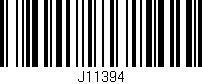 Código de barras (EAN, GTIN, SKU, ISBN): 'J11394'