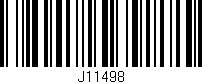Código de barras (EAN, GTIN, SKU, ISBN): 'J11498'