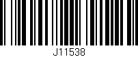 Código de barras (EAN, GTIN, SKU, ISBN): 'J11538'