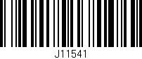 Código de barras (EAN, GTIN, SKU, ISBN): 'J11541'