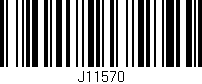 Código de barras (EAN, GTIN, SKU, ISBN): 'J11570'
