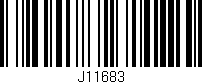 Código de barras (EAN, GTIN, SKU, ISBN): 'J11683'