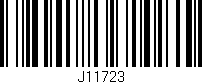 Código de barras (EAN, GTIN, SKU, ISBN): 'J11723'