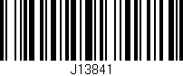 Código de barras (EAN, GTIN, SKU, ISBN): 'J13841'