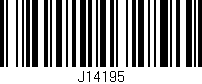 Código de barras (EAN, GTIN, SKU, ISBN): 'J14195'