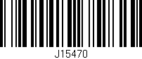 Código de barras (EAN, GTIN, SKU, ISBN): 'J15470'