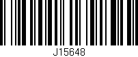 Código de barras (EAN, GTIN, SKU, ISBN): 'J15648'