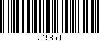 Código de barras (EAN, GTIN, SKU, ISBN): 'J15859'
