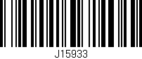 Código de barras (EAN, GTIN, SKU, ISBN): 'J15933'