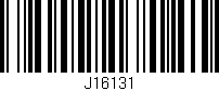 Código de barras (EAN, GTIN, SKU, ISBN): 'J16131'