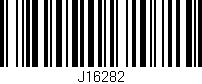 Código de barras (EAN, GTIN, SKU, ISBN): 'J16282'