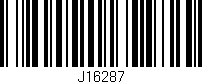 Código de barras (EAN, GTIN, SKU, ISBN): 'J16287'