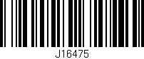 Código de barras (EAN, GTIN, SKU, ISBN): 'J16475'