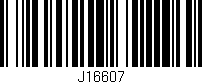 Código de barras (EAN, GTIN, SKU, ISBN): 'J16607'