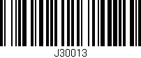 Código de barras (EAN, GTIN, SKU, ISBN): 'J30013'