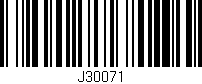 Código de barras (EAN, GTIN, SKU, ISBN): 'J30071'
